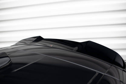 Maxton Höher Spoiler CAP für 3D Alfa Romeo Stelvio Quadrifoglio Mk1 schwarz Hochglanz