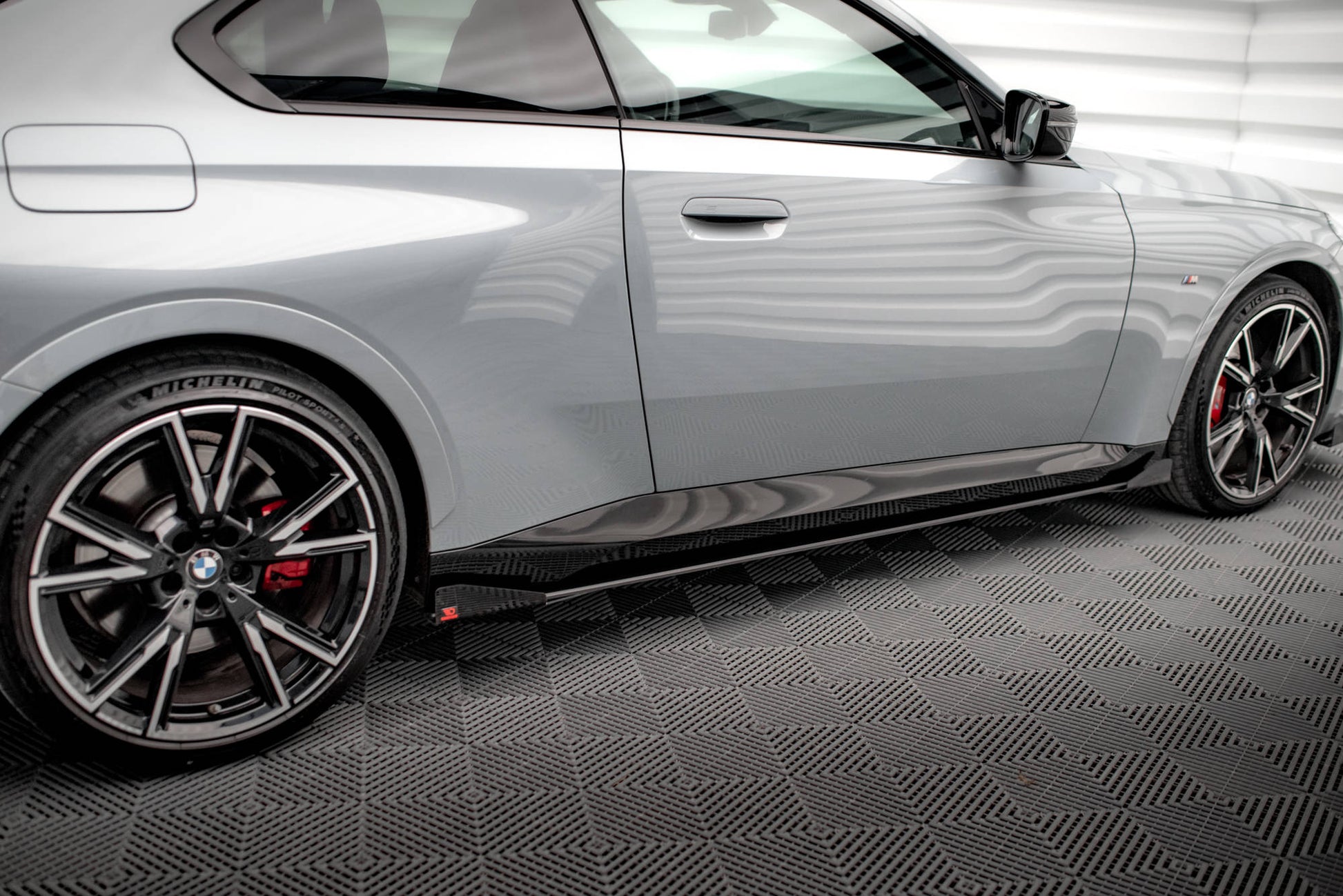 Maxton Street Pro Seitenschweller Ansatz für + Flaps BMW 2 Coupe M-Paket / M240i G42 schwarz Hochglanz