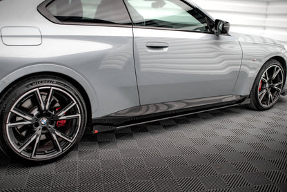 Maxton Street Pro Seitenschweller Ansatz für + Flaps BMW 2 Coupe M-Paket / M240i G42 schwarz Hochglanz