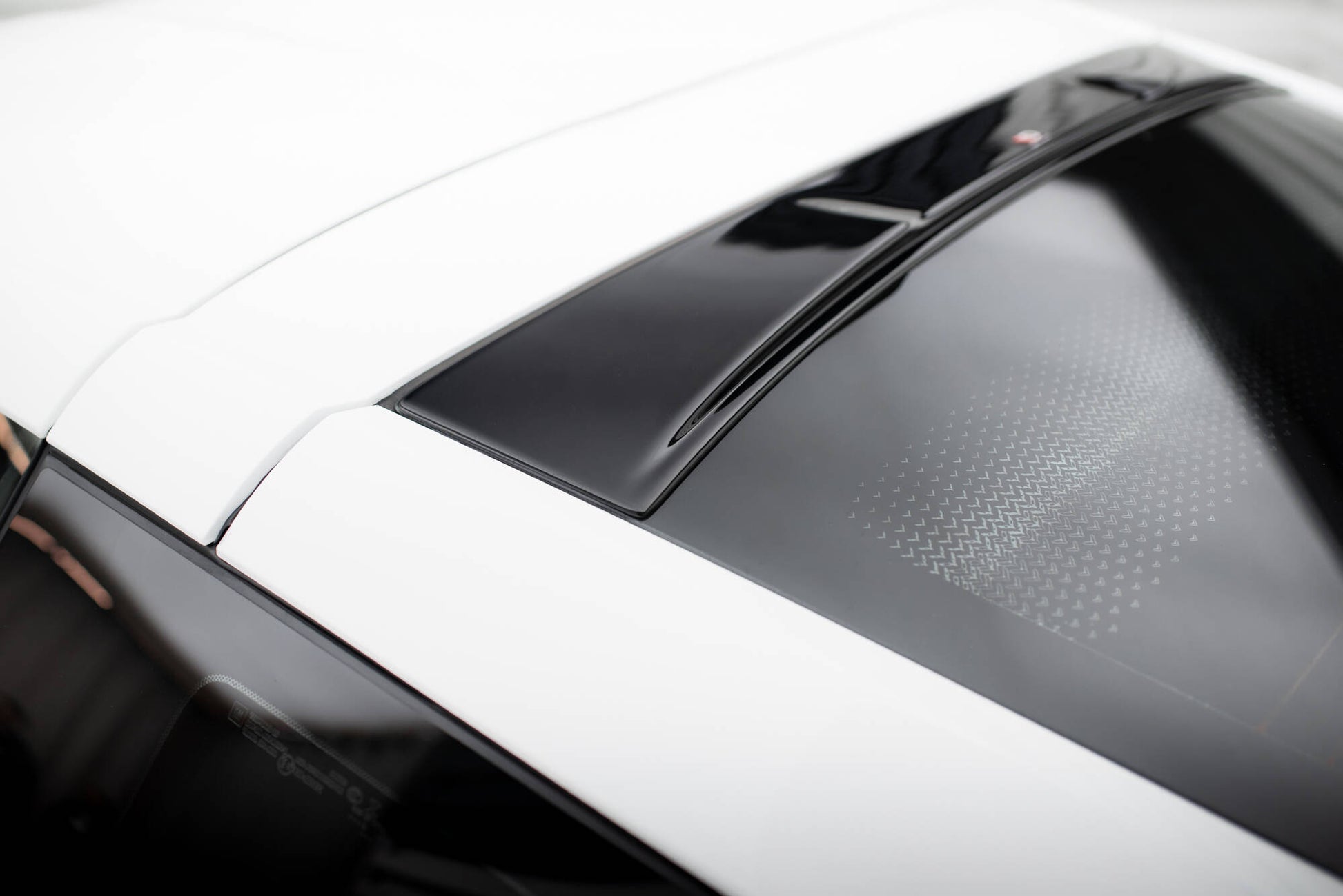 Maxton Heckscheiben Spoiler für Chevrolet Corvette C7 schwarz Hochglanz