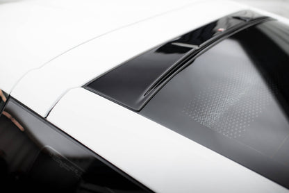 Maxton Heckscheiben Spoiler für Chevrolet Corvette C7 schwarz Hochglanz