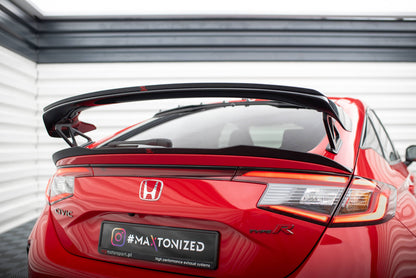 Maxton Niedriger Spoiler CAP für Honda Civic Type-R Mk 11 schwarz Hochglanz