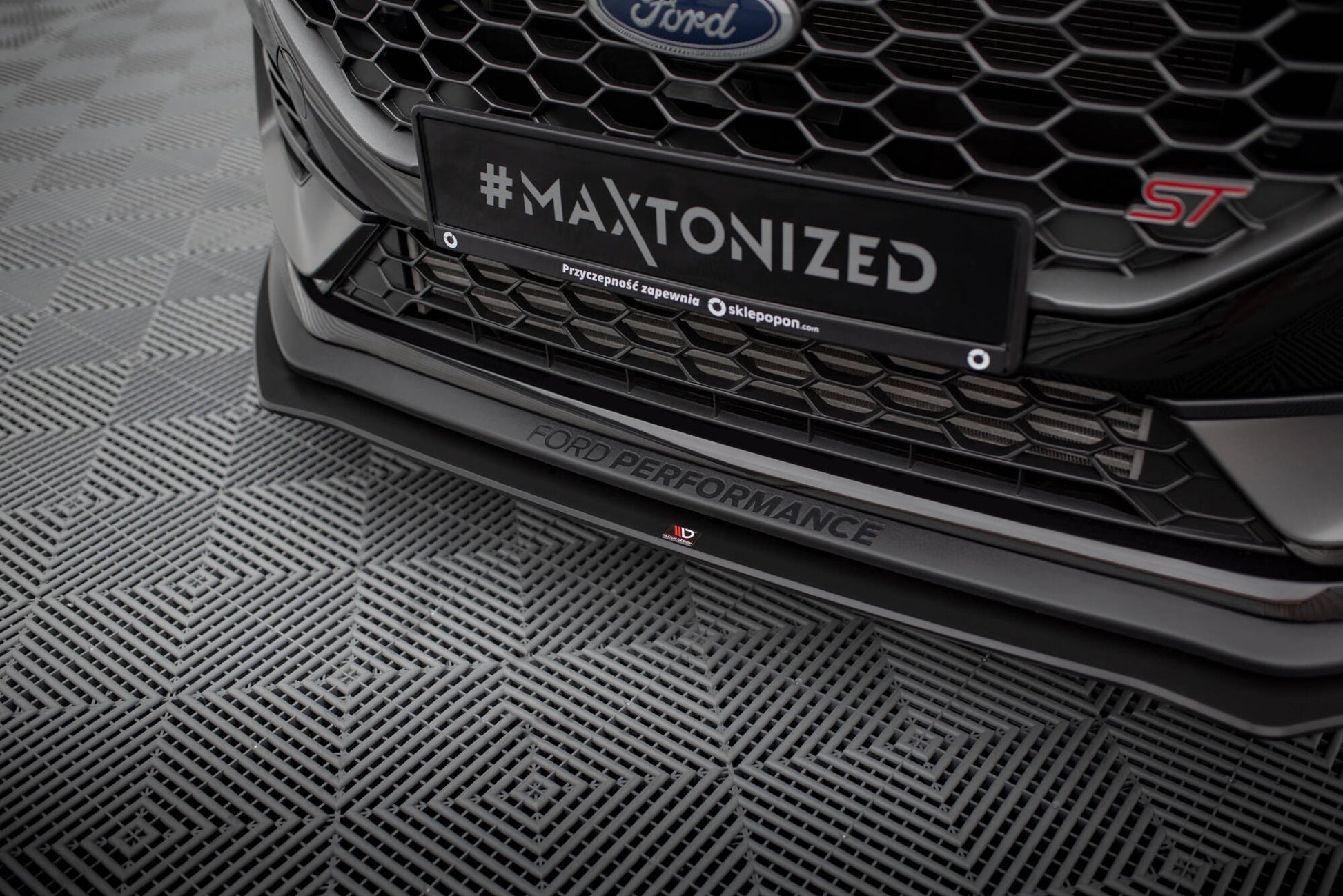 Maxton Street Pro Front Ansatz für für Ford Fiesta ST Mk8 Facelift