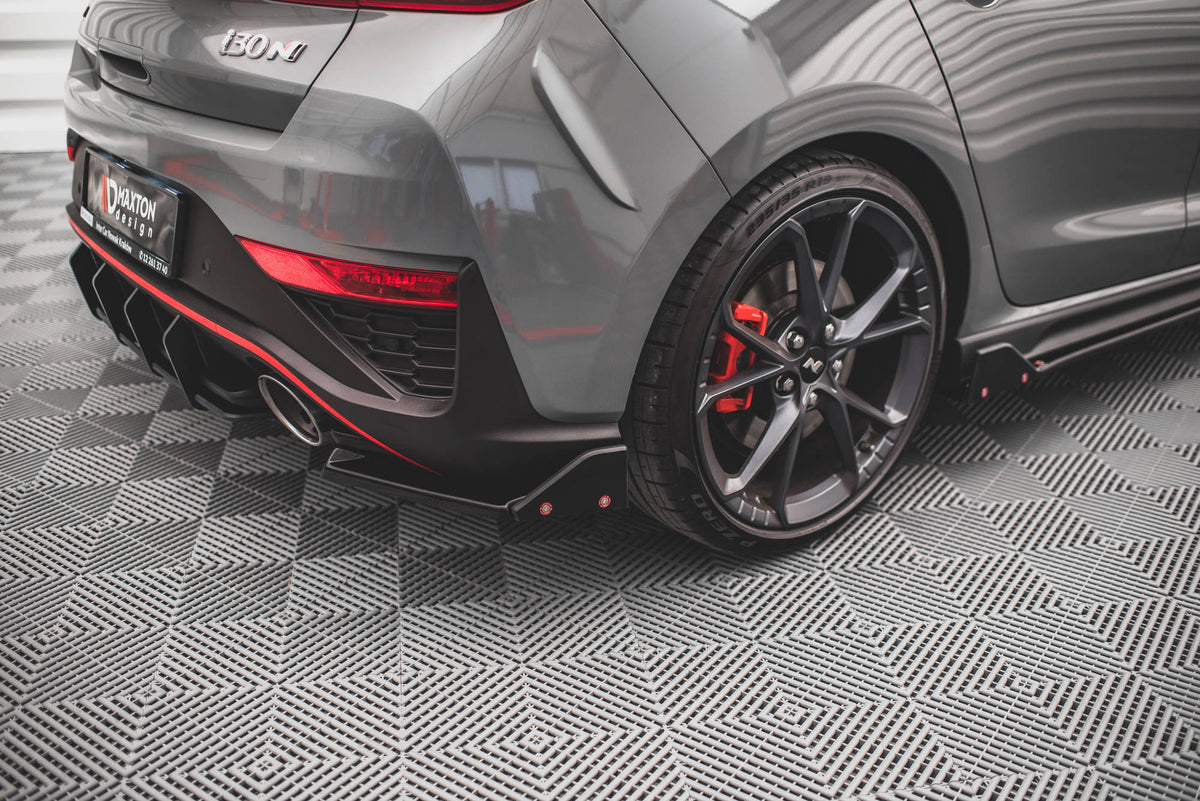 Maxton Heck Ansatz Flaps Diffusor V.1 +Flaps für Hyundai I30 N Hatchback Mk3 Facelift