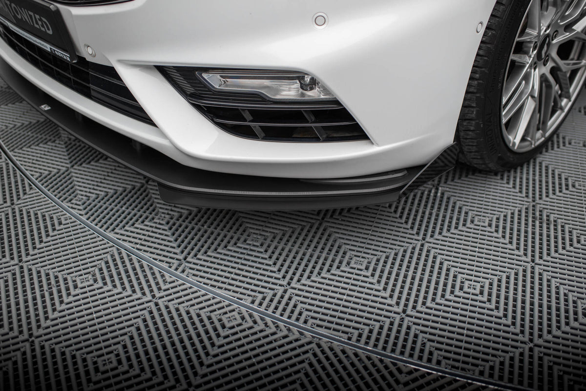 Maxton Street Pro Front Ansatz für +Flaps für + Flaps Ford Mondeo Sport Mk5 Facelift / Fusion Sport Mk2 Facelift schwarz H...