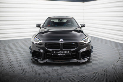 Maxton Front Ansatz V.1 für BMW M2 G87 schwarz Hochglanz