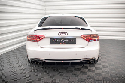 Maxton Diffusor Heck Ansatz für Audi A5 Coupe 8T Facelift (Version mit Einzelauspuff auf beiden Seiten)