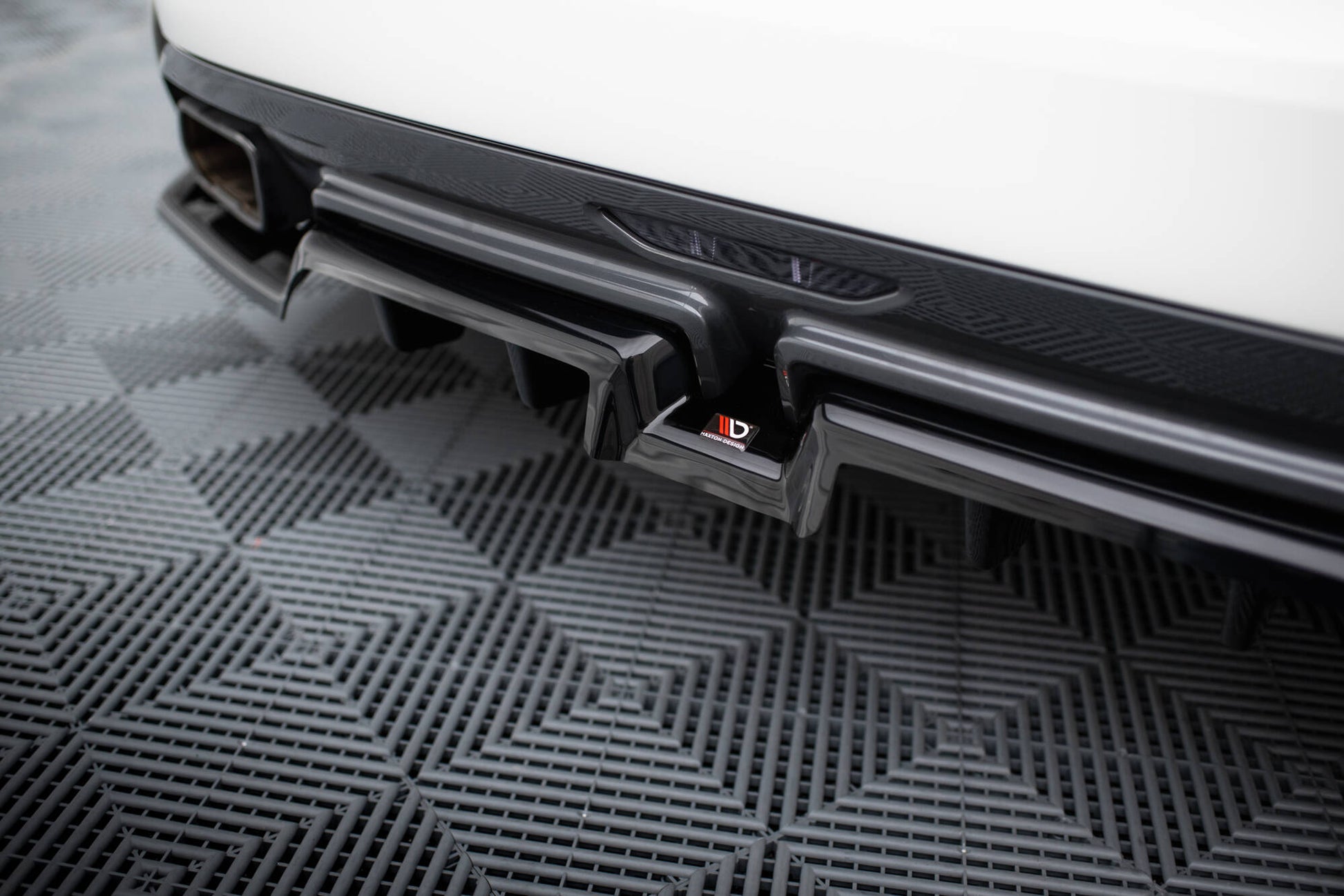 Maxton Mittlerer Diffusor Heck Ansatz DTM Look für BMW Z4 M40i G29 schwarz Hochglanz