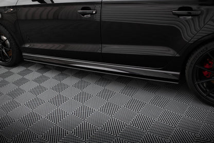 Maxton Street Pro Seitenschweller Ansatz für Audi RS3 Limousine 8V Facelift