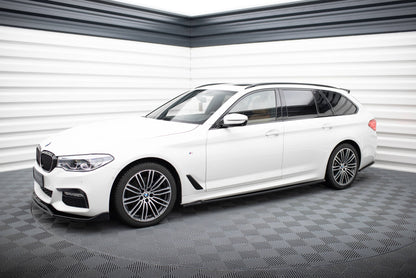 Maxton Seitenschweller Ansatz für V.2 für BMW 5er M-Paket G30 / G31 schwarz Hochglanz