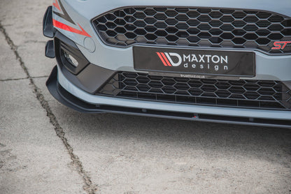 Maxton Robuste Racing Front Ansatz für passend für + Front Stoßstangen Racing Flaps passend für Ford Fiesta Mk8 ST / ST-Li...