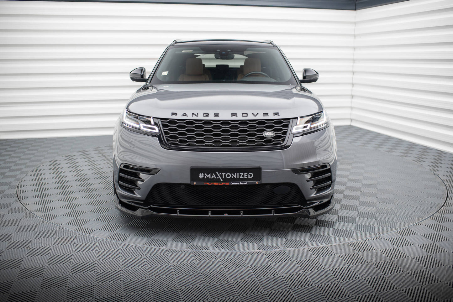 Maxton Front Ansatz für Land Rover Range Rover Velar R-Dynamic Mk1 schwarz Hochglanz