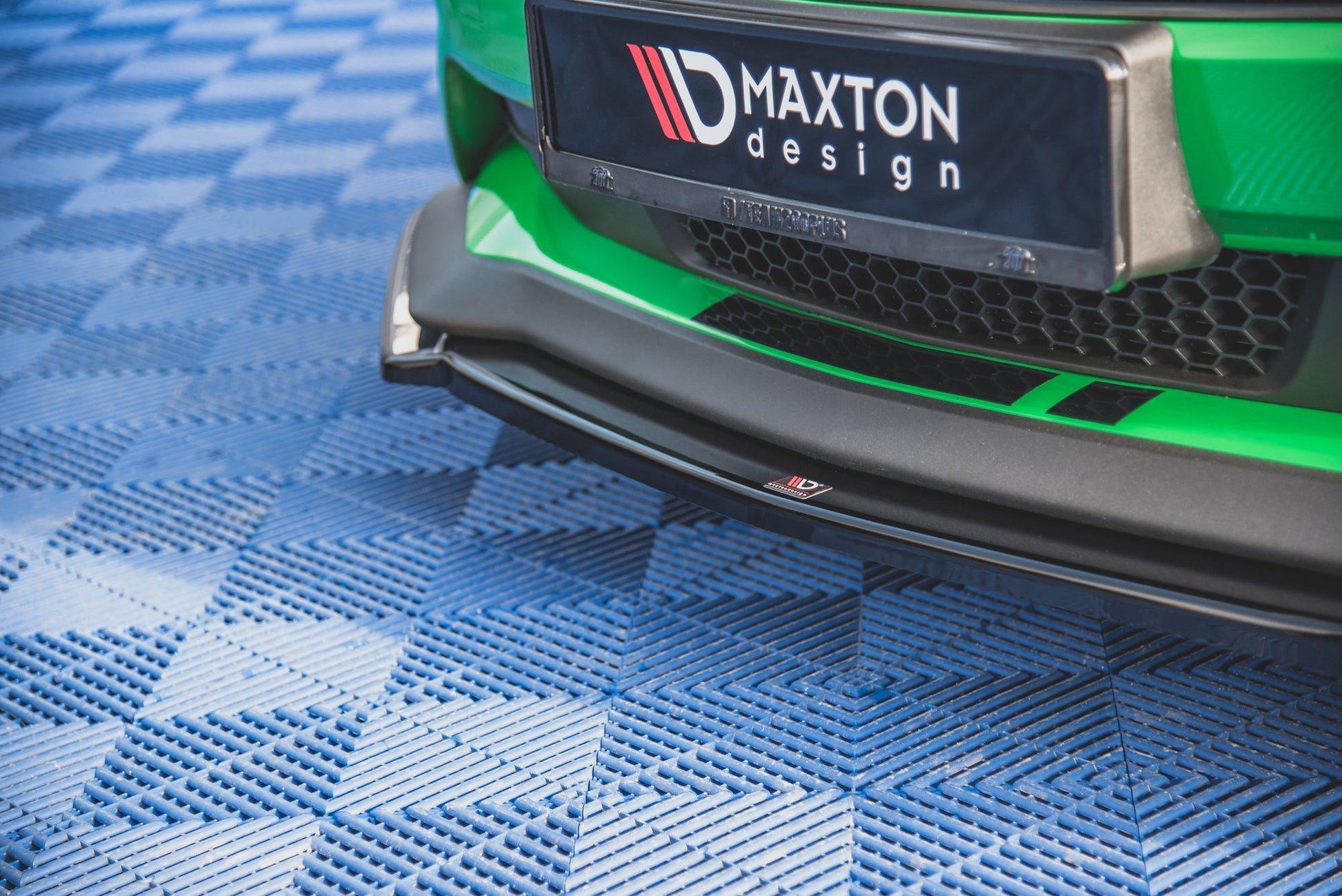 Maxton Front Ansatz V.2 +Flaps für Ford Mustang GT Mk6 Facelift