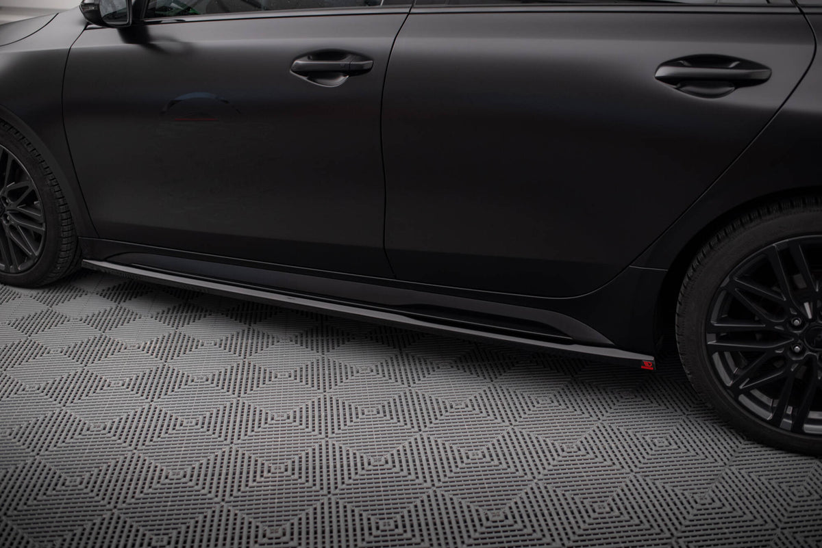 Maxton Seitenschweller Ansatz für Kia Proceed GT Mk1 Facelift / Ceed GT Mk3 Facelift  schwarz Hochglanz