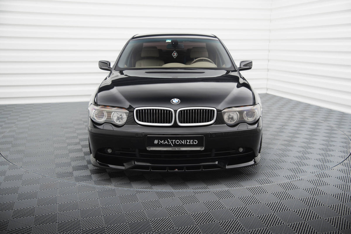 Maxton Front Ansatz für BMW 7 E65 schwarz Hochglanz