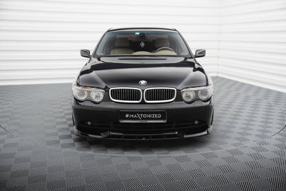 Maxton Front Ansatz für BMW 7 E65 schwarz Hochglanz