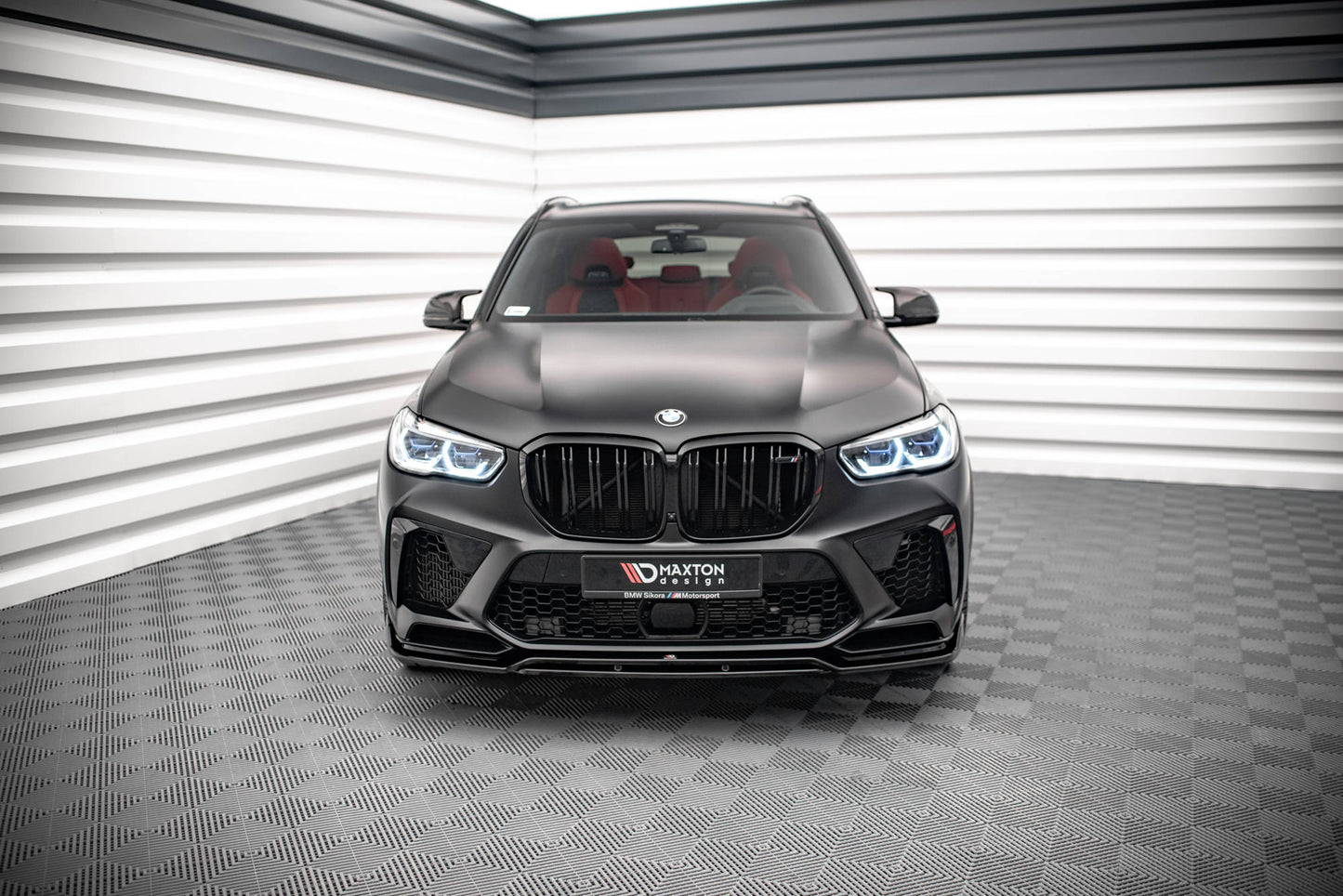 Maxton Front Ansatz V.3 für BMW  X5M F95 schwarz Hochglanz