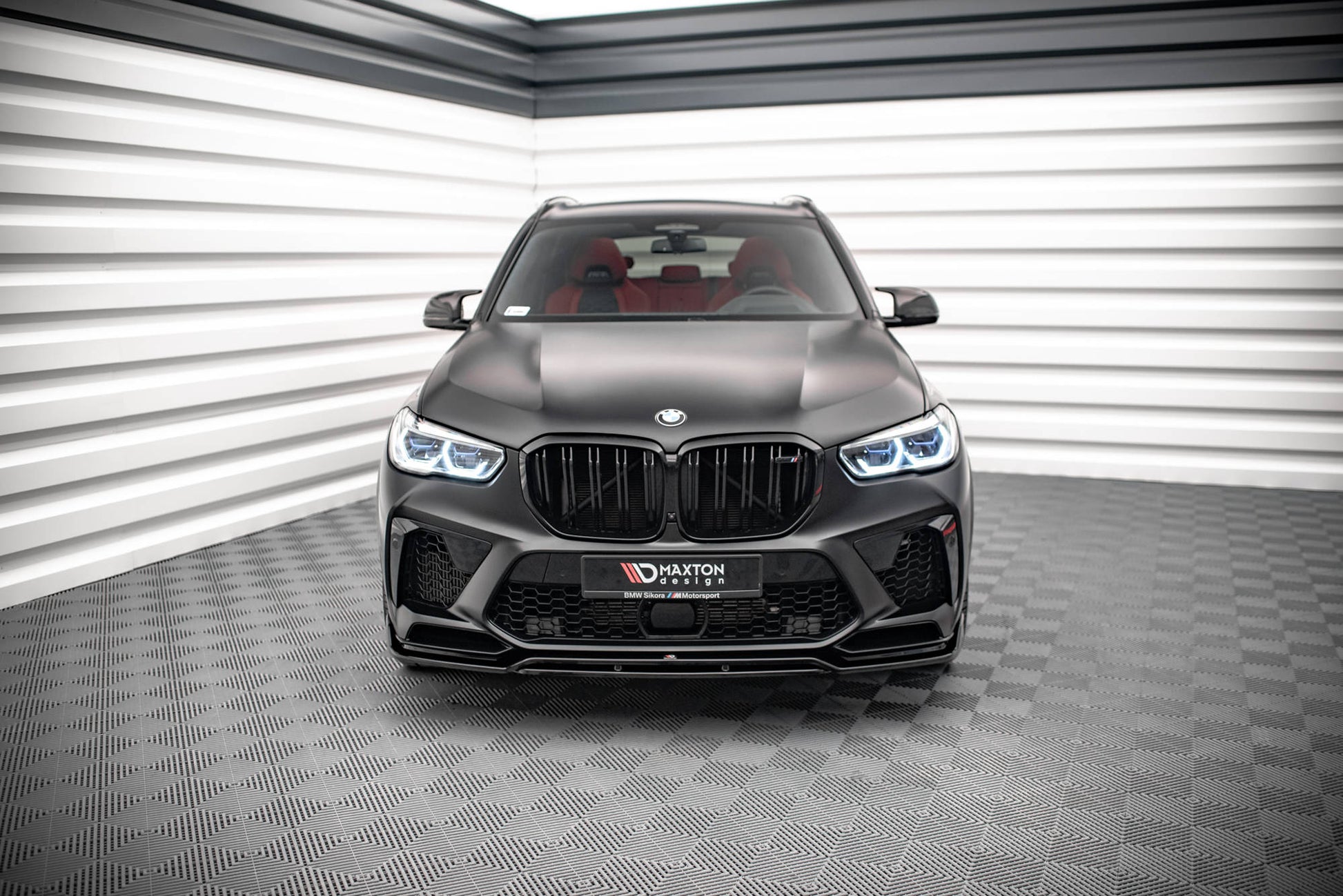 Maxton Front Ansatz V.3 für BMW  X5M F95 schwarz Hochglanz