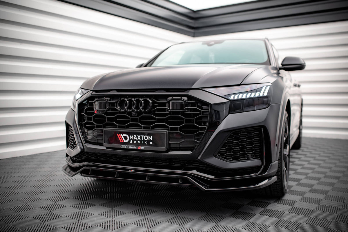 Maxton Front Ansatz V.3 für Audi RSQ8 Mk1 schwarz Hochglanz