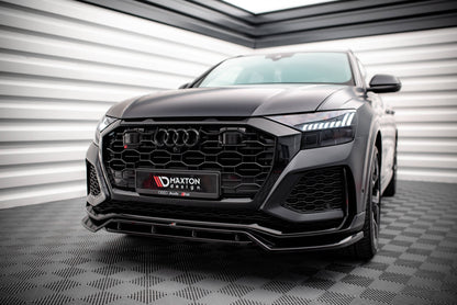 Maxton Front Ansatz V.3 für Audi RSQ8 Mk1 schwarz Hochglanz