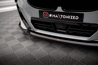 Maxton Front Ansatz V.3 für BMW 2 Coupe M-Paket / M240i G42 schwarz Hochglanz