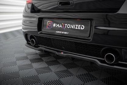 Maxton Mittlerer Diffusor Heck Ansatz DTM Look für Suzuki Swift Sport Mk4 schwarz Hochglanz