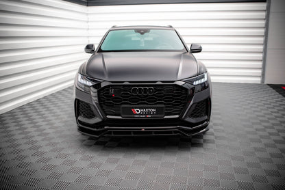 Maxton Front Ansatz V.3 für Audi RSQ8 Mk1 schwarz Hochglanz