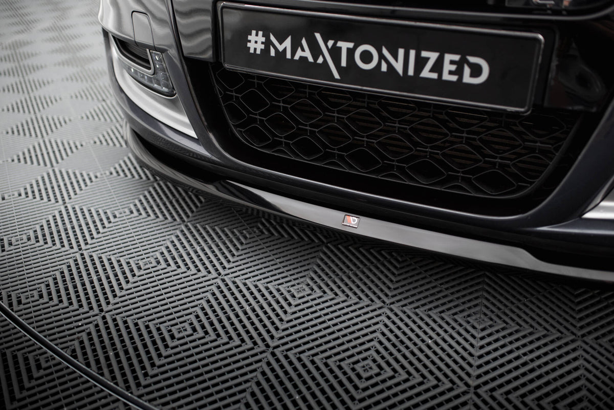 Maxton Front Ansatz V.2 für Renault Megane GT Mk3 Facelift schwarz Hochglanz