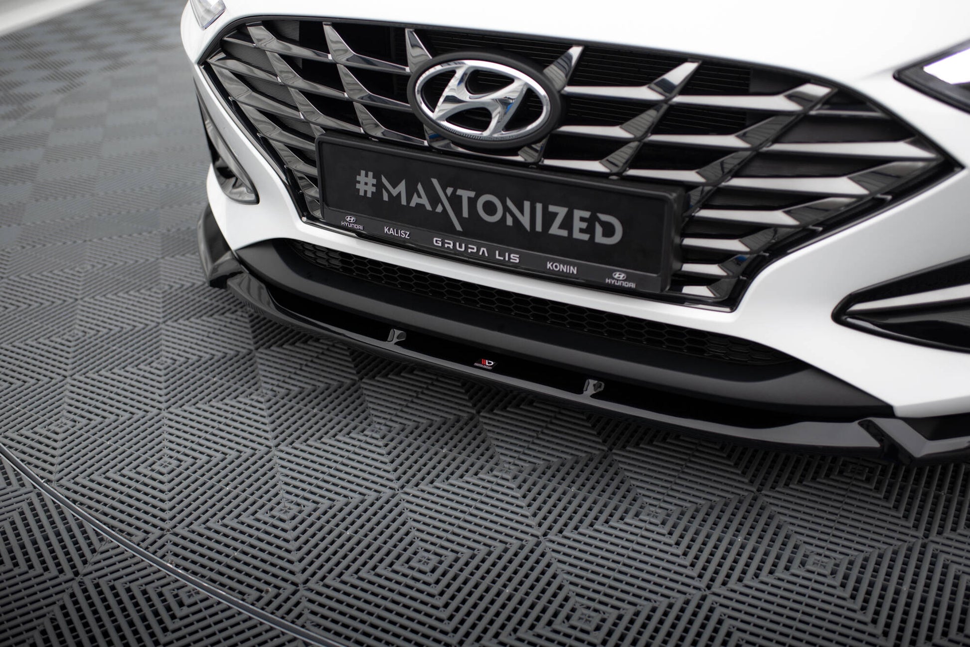 Maxton Front Ansatz V.2 für Hyundai I30 Mk3 Facelift schwarz Hochglanz