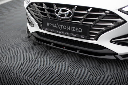 Maxton Front Ansatz V.2 für Hyundai I30 Mk3 Facelift schwarz Hochglanz