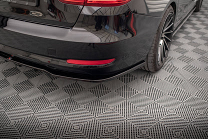Maxton Mittlerer Diffusor Heck Ansatz DTM Look für BMW 3er GT F34 schwarz Hochglanz