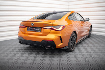 Maxton Heck Ansatz Flaps Diffusor V.2 für BMW M440I G22 schwarz Hochglanz