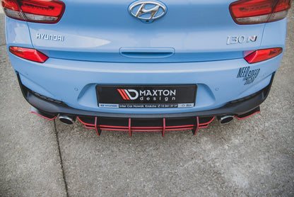 Maxton Robuste Racing Heckschürze V.2 für Hyundai I30 N Mk3 Hatchback