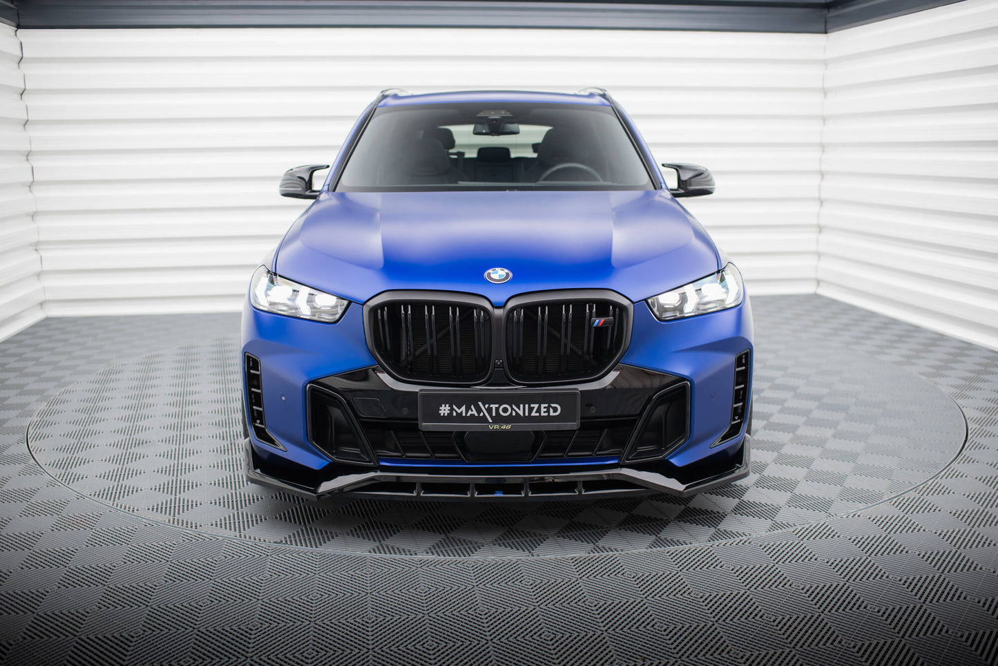Maxton Front Ansatz V.2 für BMW X5 M-Paket G05 Facelift schwarz Hochglanz