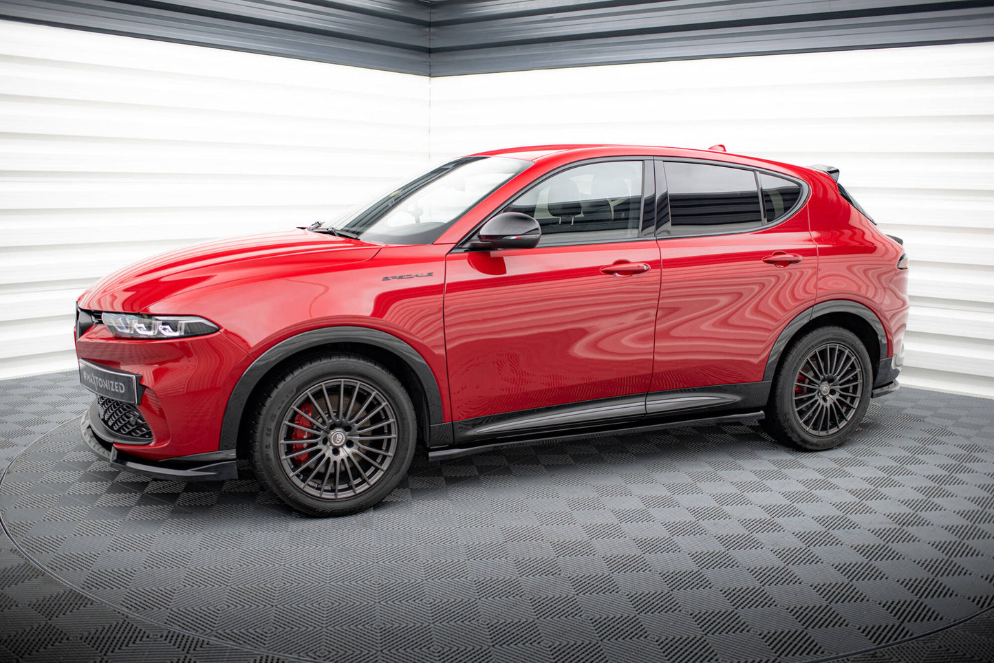 Maxton Seitenschweller Ansatz für Alfa Romeo Tonale Mk1 schwarz Hochglanz
