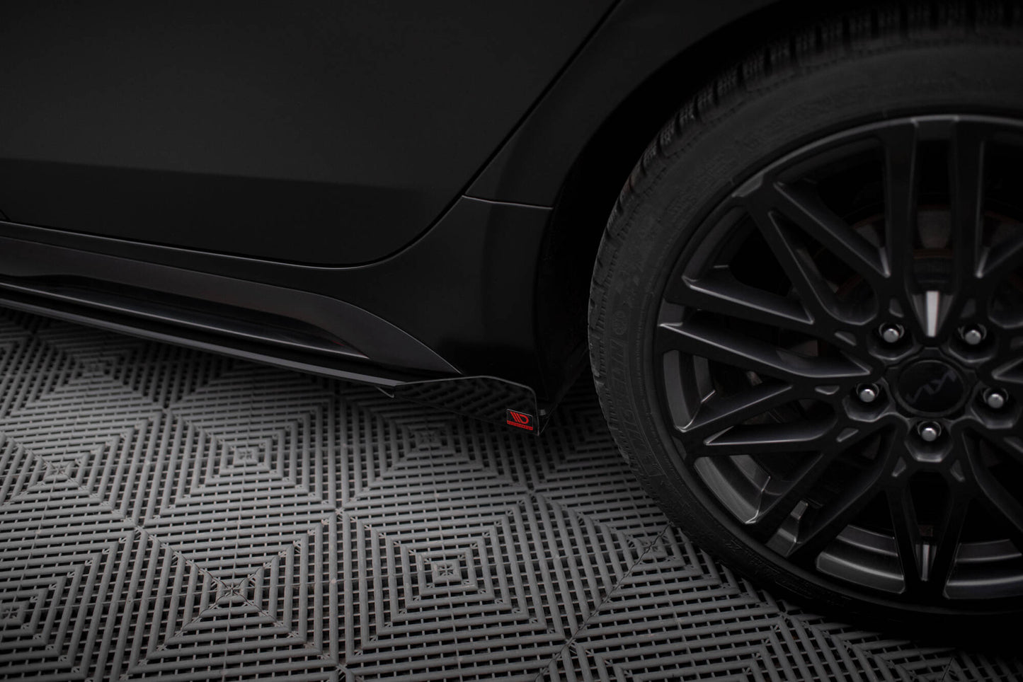 Maxton Street Pro Seitenschweller Ansatz für + Flaps Kia Proceed GT Mk1 Facelift / Ceed GT Mk3 Facelift  schwarz Hochglanz