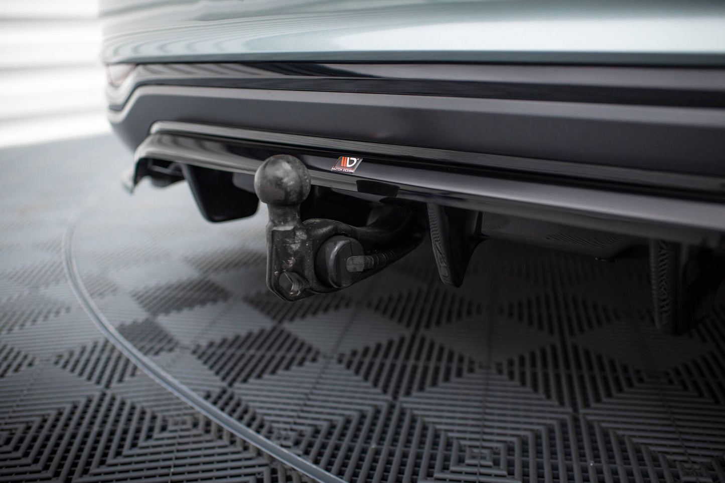 Maxton Mittlerer Diffusor Heck Ansatz DTM Look für Audi A6 Allroad C8 schwarz Hochglanz