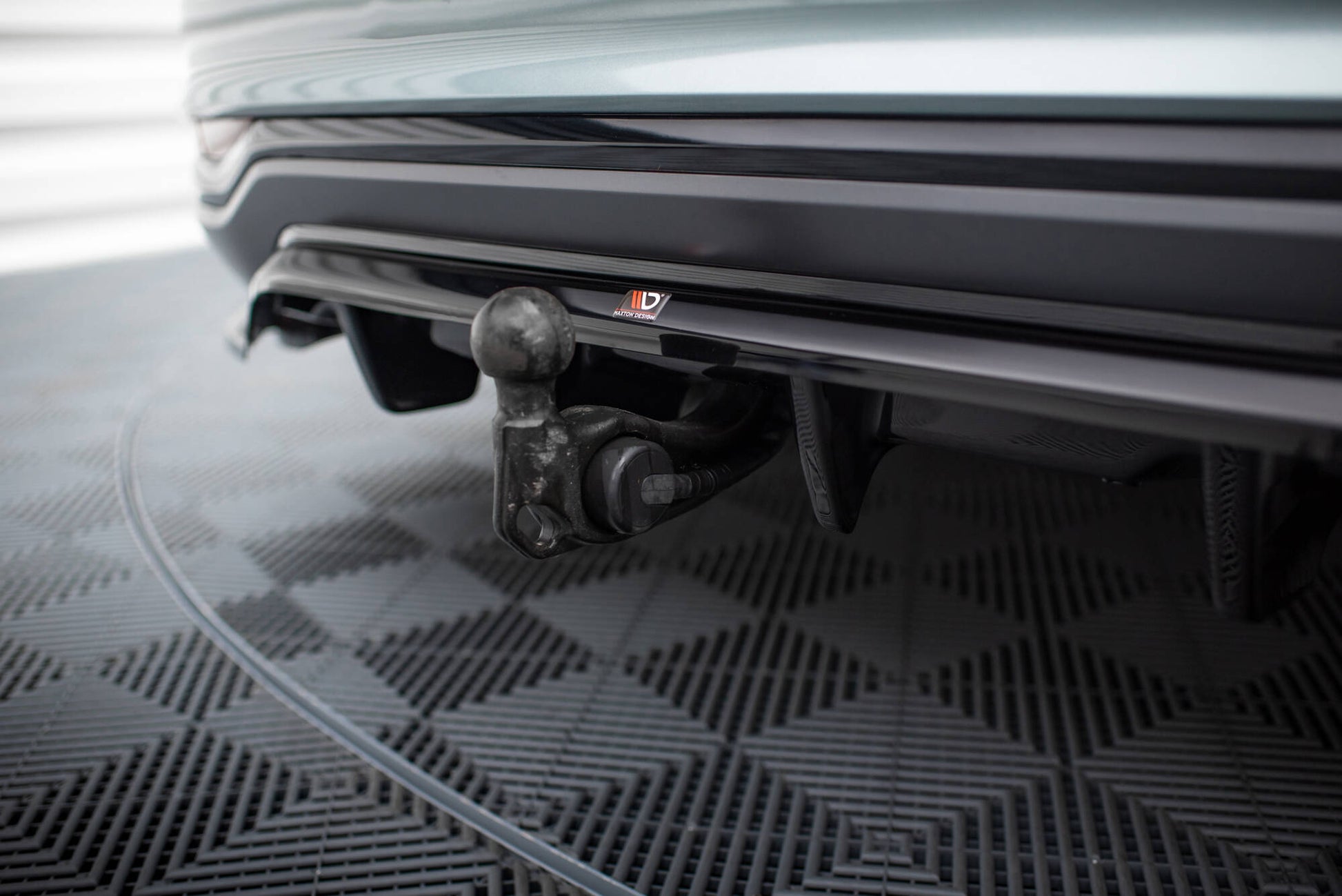 Maxton Mittlerer Diffusor Heck Ansatz DTM Look für Audi A6 Allroad C8 schwarz Hochglanz