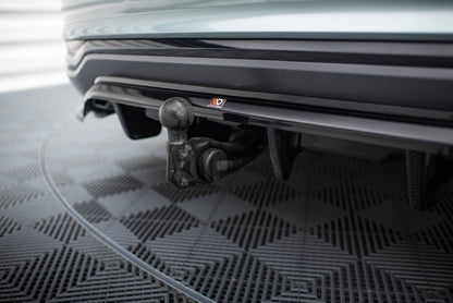 Maxton Mittlerer Diffusor Heck Ansatz DTM Look für Audi A6 Allroad C8 schwarz Hochglanz