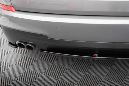 Maxton Mittlerer Diffusor Heck Ansatz für BMW 5er GT M-Paket F07 schwarz Hochglanz