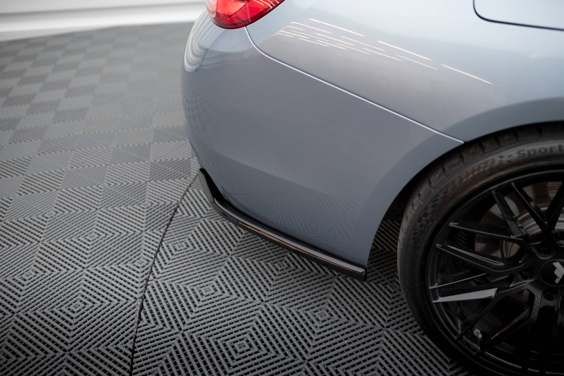 Maxton Heck Ansatz Flaps Diffusor V.4 für BMW 4er Coupe M-Paket F32  schwarz Hochglanz