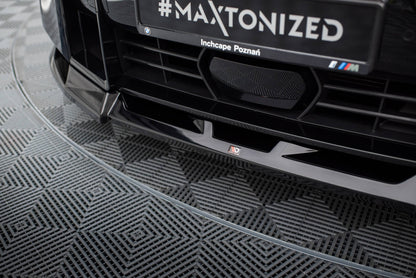 Maxton Front Ansatz V.2 für BMW XM G09 schwarz Hochglanz