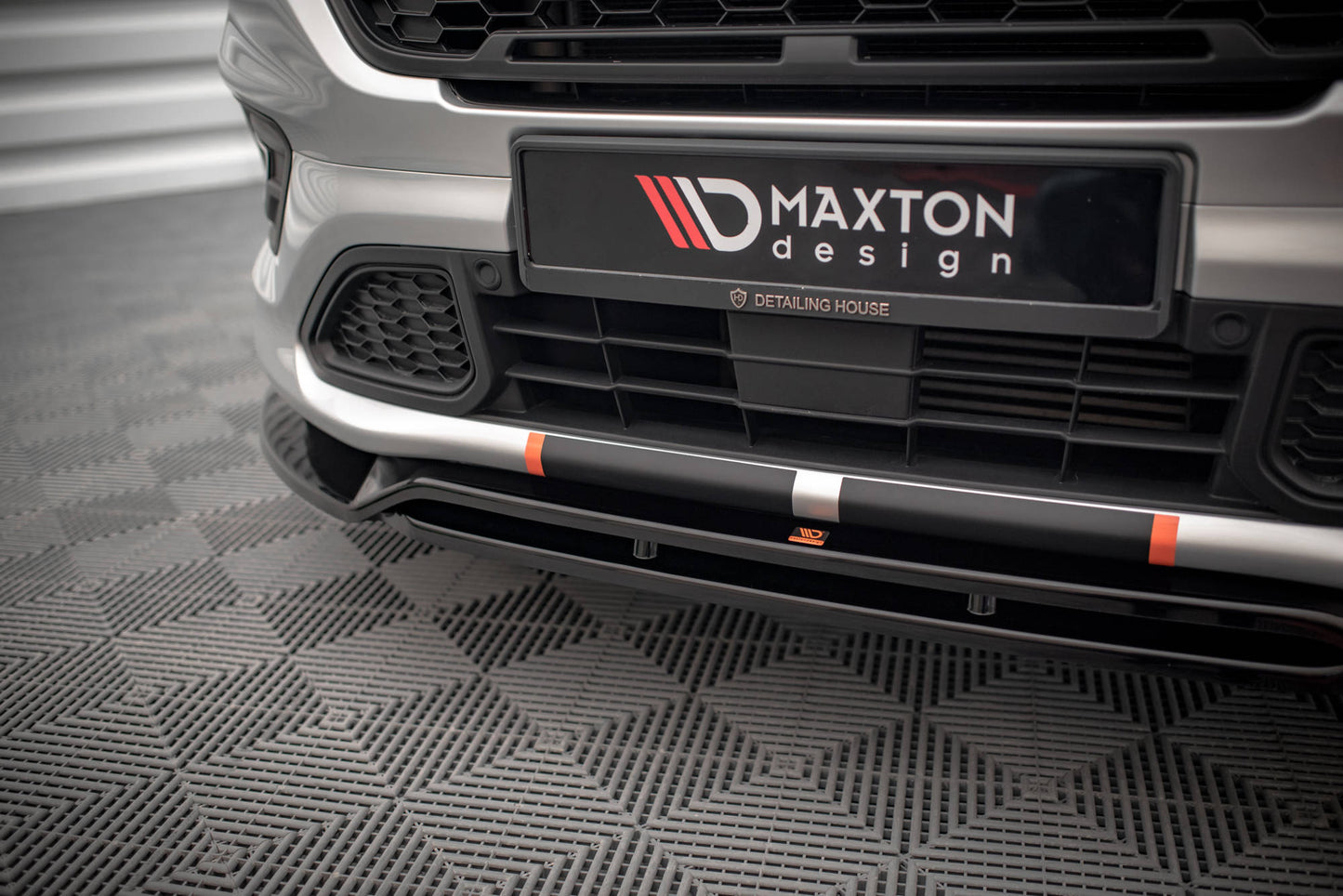 Maxton Front Ansatz für Ford Transit Custom ST-Line Mk1 Facelift schwarz matt