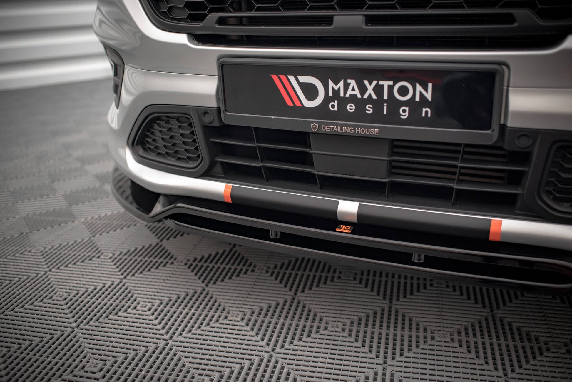 Maxton Front Ansatz für Ford Transit Custom ST-Line Mk1 Facelift schwarz matt