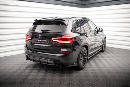 Maxton Heck Ansatz Flaps Diffusor für BMW X3 G01 schwarz Hochglanz