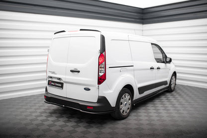 Maxton Zentrale Hinten Splitte Ford Transit Connect Mk2 Facelift schwarz Hochglanz