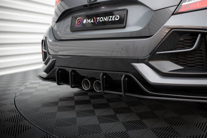 Maxton Street Pro Heck Ansatz Flaps Diffusor für Honda Civic Sport Mk 10 Facelift