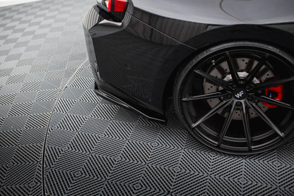 Maxton Heck Ansatz Flaps Diffusor V.1 für BMW M2 G87 schwarz Hochglanz