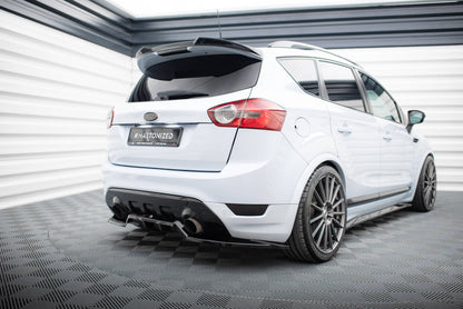 Maxton Mittlerer Diffusor Heck Ansatz DTM Look für Ford Kuga ST Mk1 schwarz Hochglanz