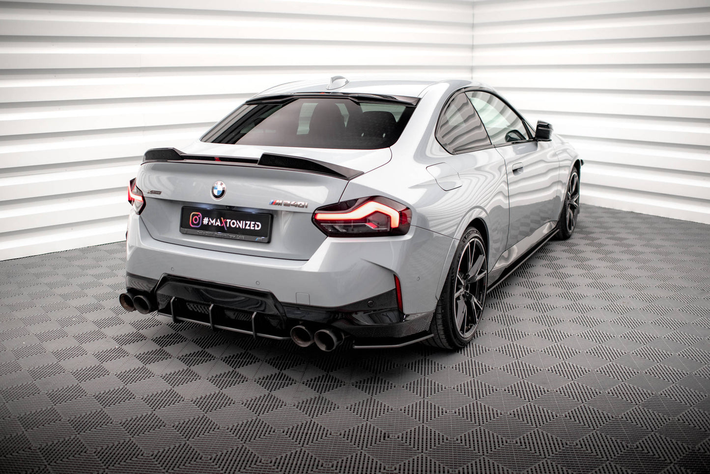 Maxton Street Pro Heck Ansatz Flaps Diffusor für BMW 2 Coupe M240i G42
